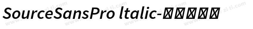 SourceSansPro ltalic字体转换